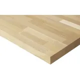 Rau Buche-Massiv-Arbeitsplatte, B1000xT700xS40 mm