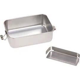Lässig Kinder Brotdose Edelstahl und Bambus Frühstücksbox nachhaltig Kindergarten Schule/Lunchbox Stainless Steel Bamboo Nature