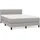 vidaXL Boxspringbett mit Matratze Hellgrau 140x200 cm Stoff1399151