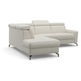 sit&more Ecksofa SIT & MORE "Scarlett L-Form", beige (natur), B:258cm T:226cm, Sofas, Ecksofa, inklusive Kopfteilverstellung, wahlweise mit Bettfunktion, Bettkasten