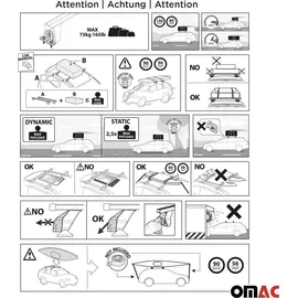 Omac Dachträger für Mercedes B Klasse W245 2005-2011