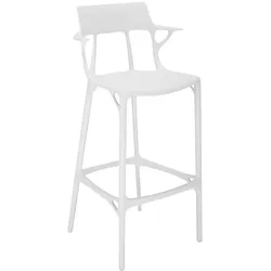 Kartell A.I. Barhocker recyceltes Material - Weiß
