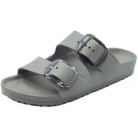 Birkenstock Arizona Big Buckle EVA Damen-Sandalen, grau - taupe, 38 EU - 38 EU