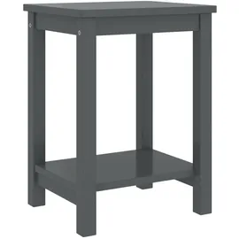 vidaXL Nachtschrank Dunkelgrau 35 x 30 x 47 cm Kiefer