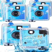 6 Stück Einwegkamera Wasserdicht Unterwasser Einwegfilm Kameras 35mm mit Blitz für Sommer Strand Urlaub Camp Schnorchelausflug Erwachsene Teens Geschenk
