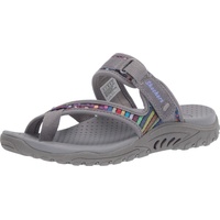 Skechers Damen Reggae-MAD Swag-Toe Thong Woven Sandale, grau, 38 EU