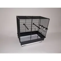 ollesch Vogelkäfig Vogelheim Vogelbauer schwarz grau