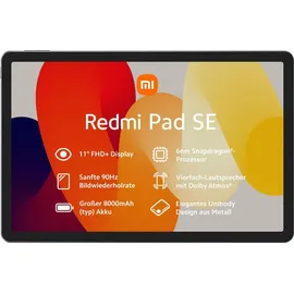 Xiaomi Redmi Pad SE 11.0'' 4 GB RAM 128 GB Wi-Fi graphite gray