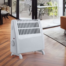 ETC Shop Frostwächter elektrisch Heizlüfter Thermostat einstellbar Elektroheizung Konvektionsheizung, weiß, 450W