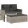 vidaXL Gartenbank 111 x 54 x 0 cm Hellgrau