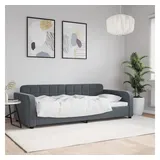 vidaXL Tagesbett Dunkelgrau 90x200 cm Samt