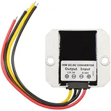 revolt DC DC Wandler 12V: DC/DC-Spannungswandler für 12/24 V zu 12 V, 3 A, IP67, offene Enden (Spannungsregler, Spannungsregler Step Down, Motorrad)