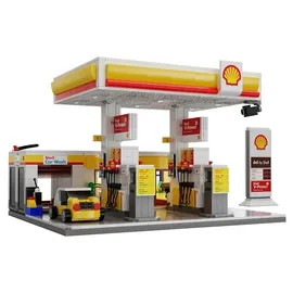 CaDA Bricks Shell Tankstelle 128-tlg.