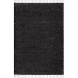 Carpet City Hochflor-Teppich »Pulpy 100«, rechteckig, 30 mm Höhe, Läufer, weich, mit Fransen, uni, viele Größen, Wohnzimmer, Schafzimmer