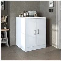 roomart Atlantic-ii Waschmaschinenschrank 70 x 180 x 69 cm Weiß