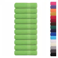 VidaXL Badetücher 10 Stk. Apfelgrün 100x150 cm 360 g/m2