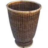 Guru-Shop Allzweckkorb Rattan Papierkorb, asiatischer Korb braun 29 cm x 45 cm x 29 cm