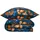 SCHIESSER Maxima Floralprint Blau-Rost 135 x 200 cm + 80 x 80 cm