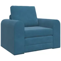 VidaXL Boden Schlafsofa 2-in-1 Blau 98x71x83 cm