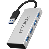 RaidSonic ICY Box IB-AC6104 USB-Hub, 4x USB-A 3.0, USB-A 3.0 [Stecker] (70406)