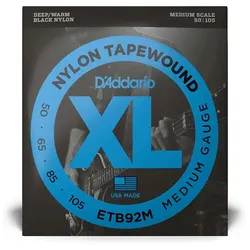 D’Addario ETB92M - XL Bass Tapewound, Medium Scale 50-105 - Saiten E-Bass