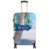 Warenhandel König Hartschalen Koffer Trolley Reisekoffer Reisetrolley Handgepäck Boardcase Motiv PM Summer Beach Gr. XL