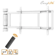 Easy Life EasyLife TV Wandhalterung elektrisch schwenkbar, 32 bis 75 Zoll, VESA bis 600x400 Weiß
