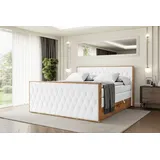 altdecor Boxspringbett 160 x 200 cm H3 Weiß