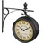 Relaxdays Bahnhofsuhr 34 cm 34 schwarz/beige