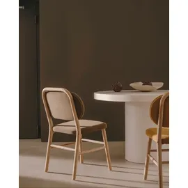 Kave Home 2er-Set Kave Home Stuhl Helda Stoff Beige