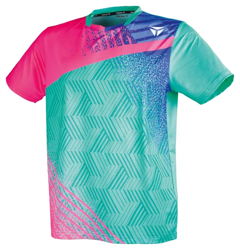 Tibhar TT-Shirt Paint türkis/pink XS - XS