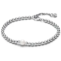 Pandora Timeless Armband Süßwasser-Zuchtperle & Kugeln Silber 593173C01 Größe 16 cm