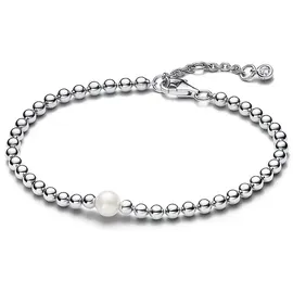 Pandora Timeless Armband Süßwasser-Zuchtperle & Kugeln Silber 593173C01 Größe 16 cm