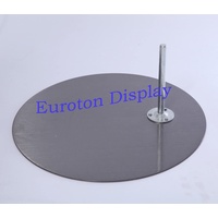 Eurotondisplay Schneiderpuppe Metallplatte für Schaufensterpuppen schwarz Matt lackiert oder Silber, Nicht zutreffend