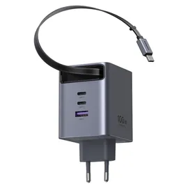 UGREEN 100W GaN Fast Charger with Retractable Cable