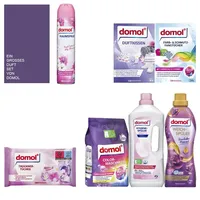 7tlg. Pflege-Set Domol Color-Waschmittel Weichspüler Hygiene Duftspray Trockner