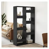 vidaXL Raumteiler Schwarz 100x33x175 cm Holzwerkstoff