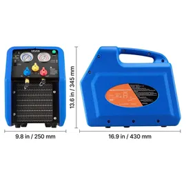 Vevor Absauganlage 1 PS 220V/50Hz blau