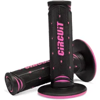 CIRCUIT EQUIPMENT Motorradgriffe Jupiter Schwarz/Pink Lenkergriffe