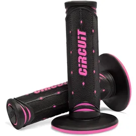 CIRCUIT EQUIPMENT Motorradgriffe Jupiter Schwarz/Pink Lenkergriffe