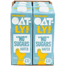 Oatly Haferdrink No Sugars 1 Liter, 6er Pack