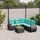 vidaXL Gartensofa-Set 6-tlg. schwarz