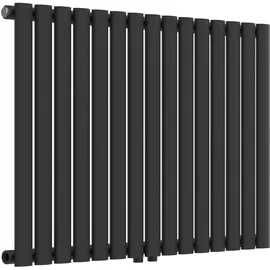 neu.haus Nore Röhrenheizkörper 600 x 900 mm 653 W schwarz Mittelventil
