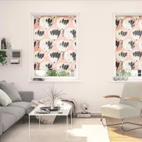 Lichtblick Rollo Klemmfix, ohne Bohren, blickdicht, Jumbo Flowers on