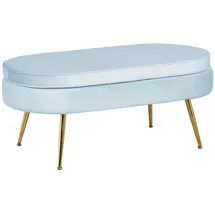 SalesFever Clam oval hellgrau/gold