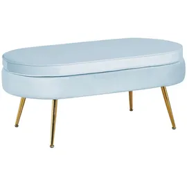 SalesFever Clam oval hellgrau/gold