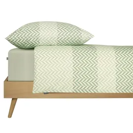 SCHIESSER Maribel | Renforcé | 2-teilig | 155 x 220 cm | Grün