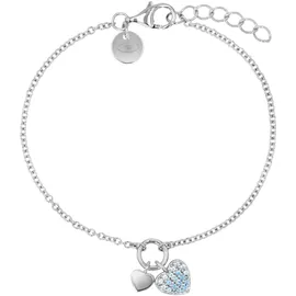 Tom Tailor Herzen Armband blau/silber 2101372 Größe 16 cm