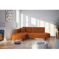 Fun Möbel Ecksofa Designersofa VALENCIA XS in Stoff Noel
