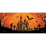 Europalms Halloween Banner, Geisterhaus, 400x180cm